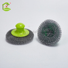 Esponja de aço galvanizado de garantia de qualidade com alça de proteção de pote de mão esponja de limpeza super bola