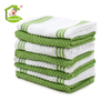 Toalha de prato de malha 100% algodão personalizada de alta qualidade absorvente impressão personalizada para casa limpeza de cozinha conjunto de toalhas de mão